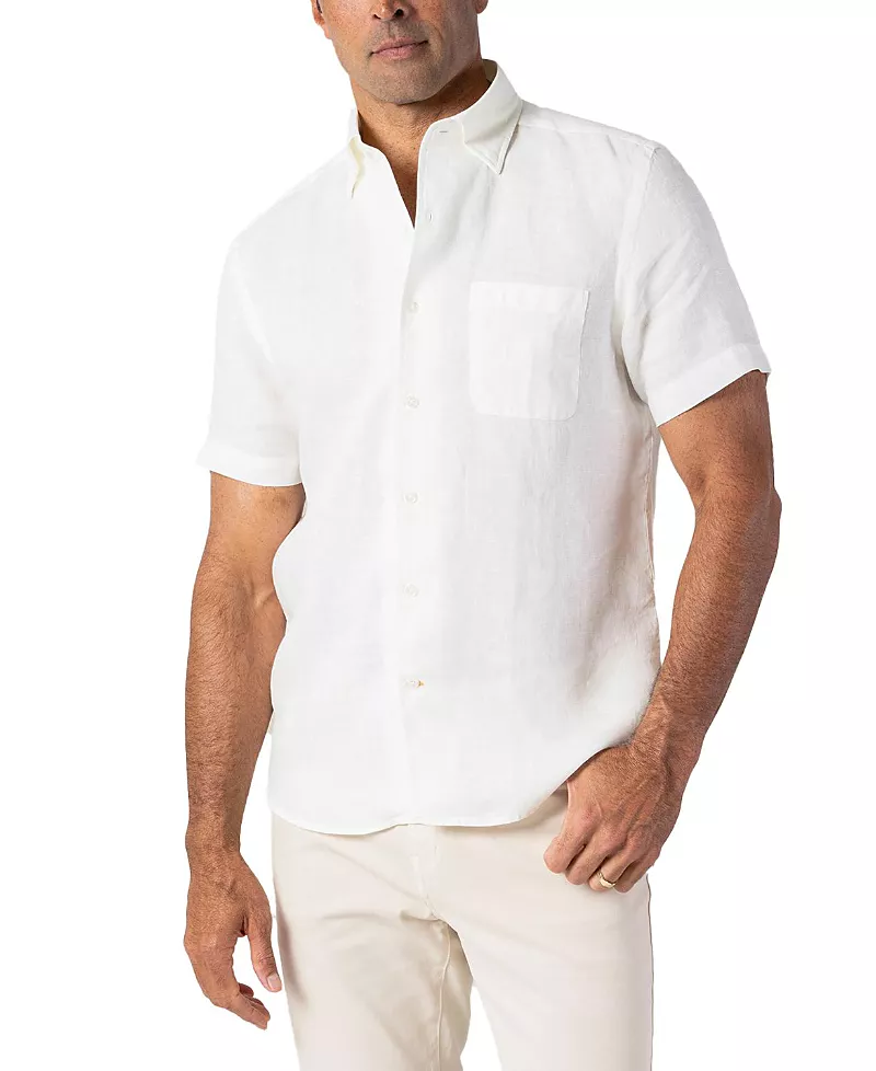Robert Talbott Morgan Short Sleeve Linen Shirt