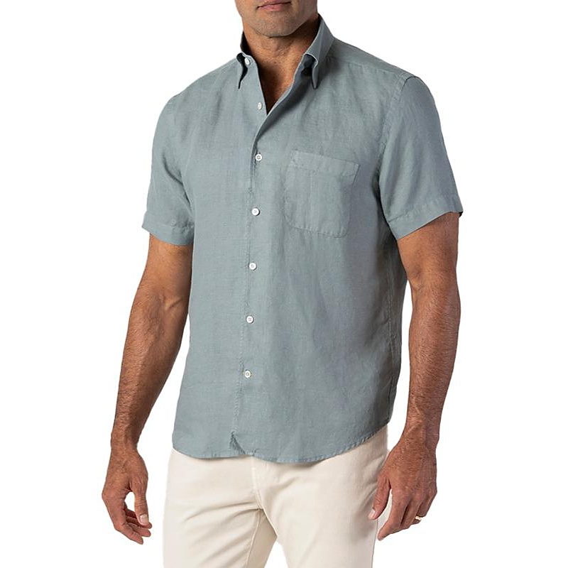 Robert Talbott Morgan Short Sleeve Linen Shirt