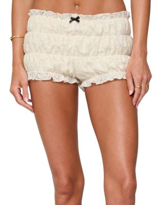 Edikted - Este Textured Lace Scrunch Shorts