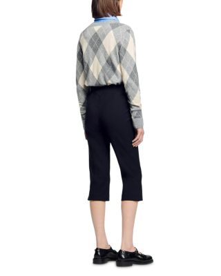 Side Zip Capri Pants