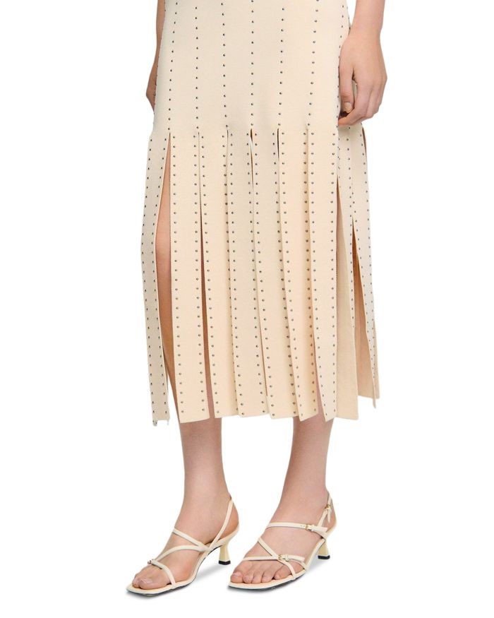 Carwash Hem Studded Maxi Dress