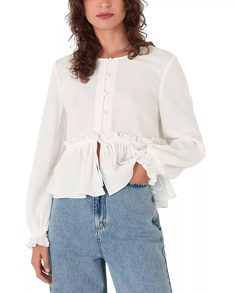 Whistles Peplum Hem Blouse