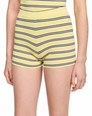 Striped Knit Shorts