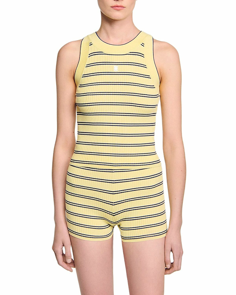 Sandro Rib Knit Vest Top
