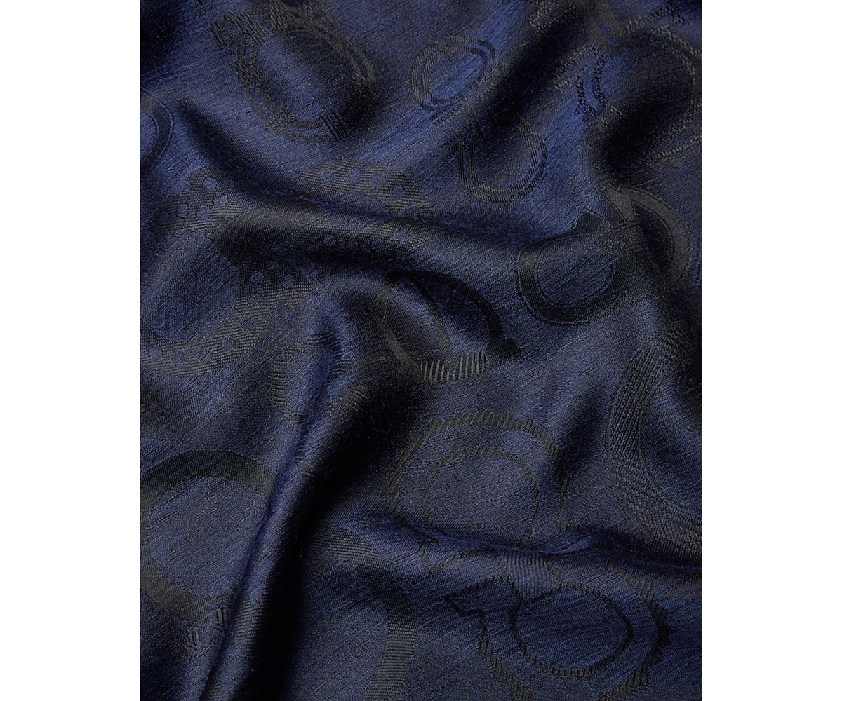 Ferragamo Fibbie Gancini Silk & Cashmere Stole