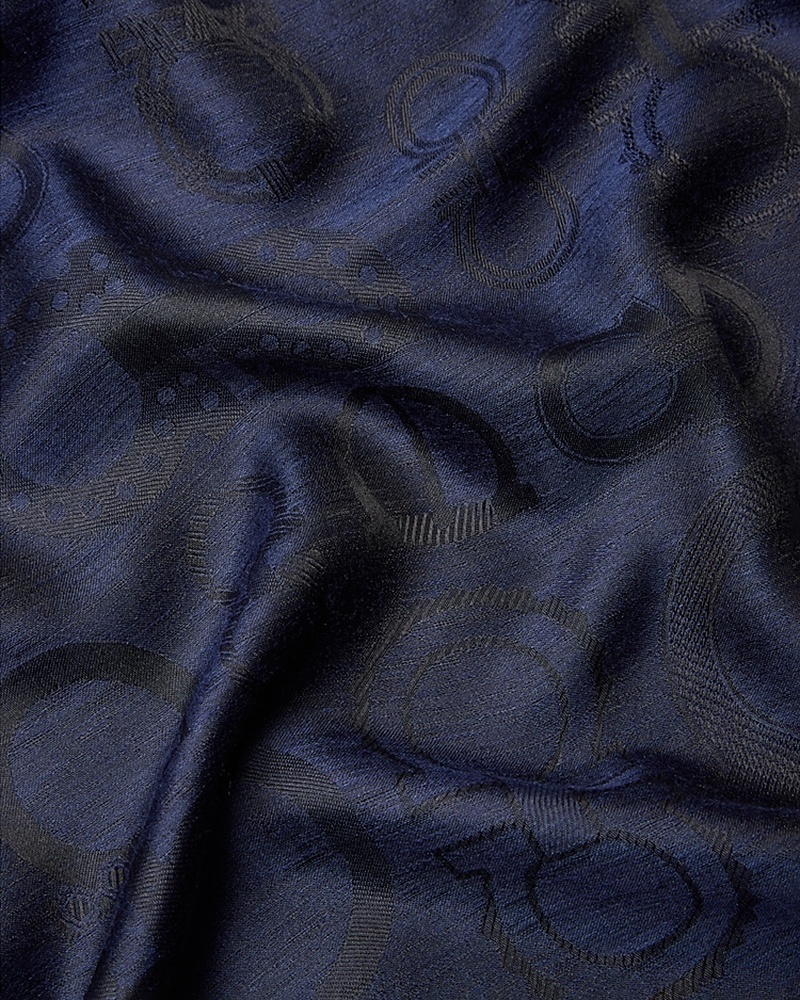 Ferragamo Fibbie Gancini Silk & Cashmere Stole · OS