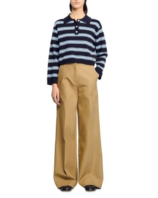 Striped Polo Sweater