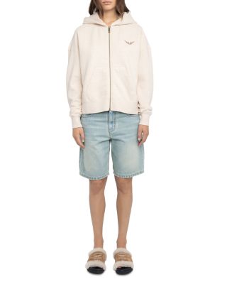 Zadig & Voltaire Mia Zip Concert Sweatshirt | Bloomingdale's
