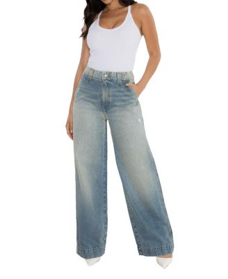 High Rise Rosalie Trouser Jeans in Denim Wash