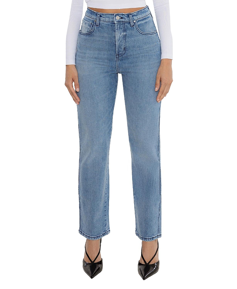 Rudes Denim High Rise Tracy Straight Jean in Bayside