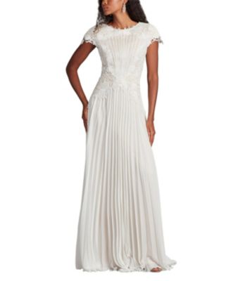 Cassiel Pleated Chiffon Gown