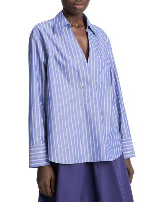 Relaxed Long Sleeve Popover Shirt