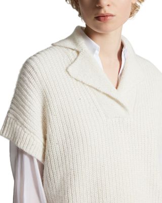 Ribbed Short Sleeve Sweater