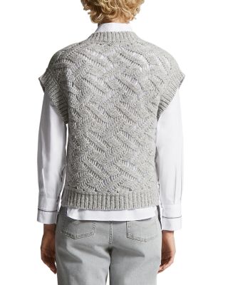 Textured Sweater Vest
