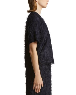 Short Sleeve Eyelash Top