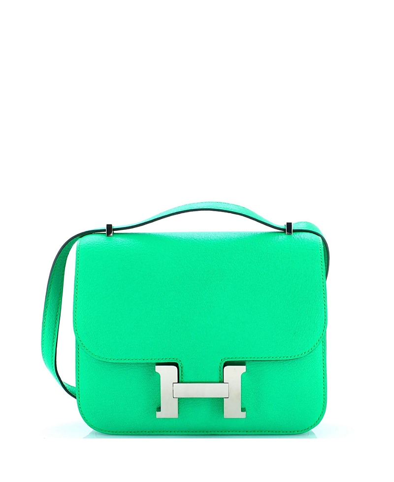 Pre-owned Pre-owned Hermes Hermes 18 Constance Nm Bag Chevre Mysore In Green