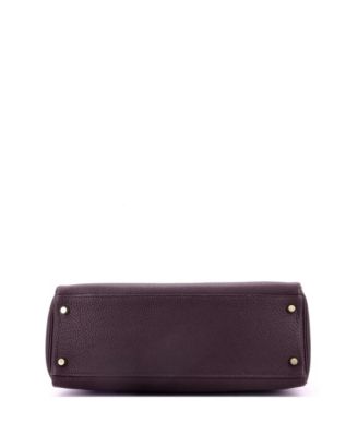 Kelly 32 Handbag Purple Togo with Gold Hardware