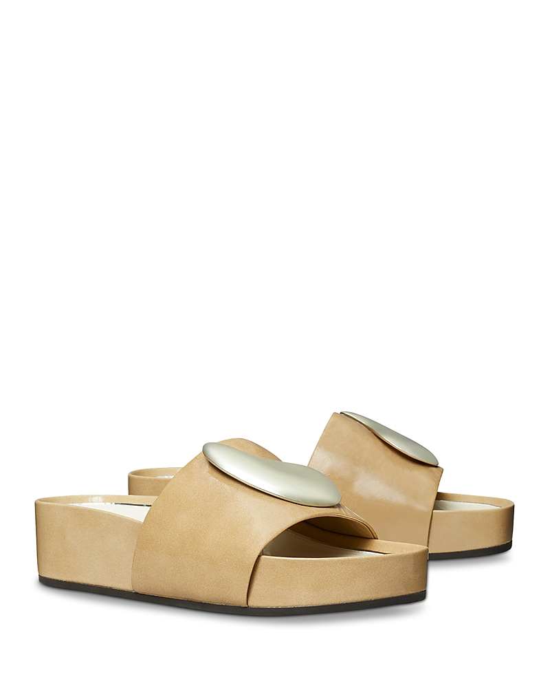 Tory Burch Patos Platform Slide Sandal In Green