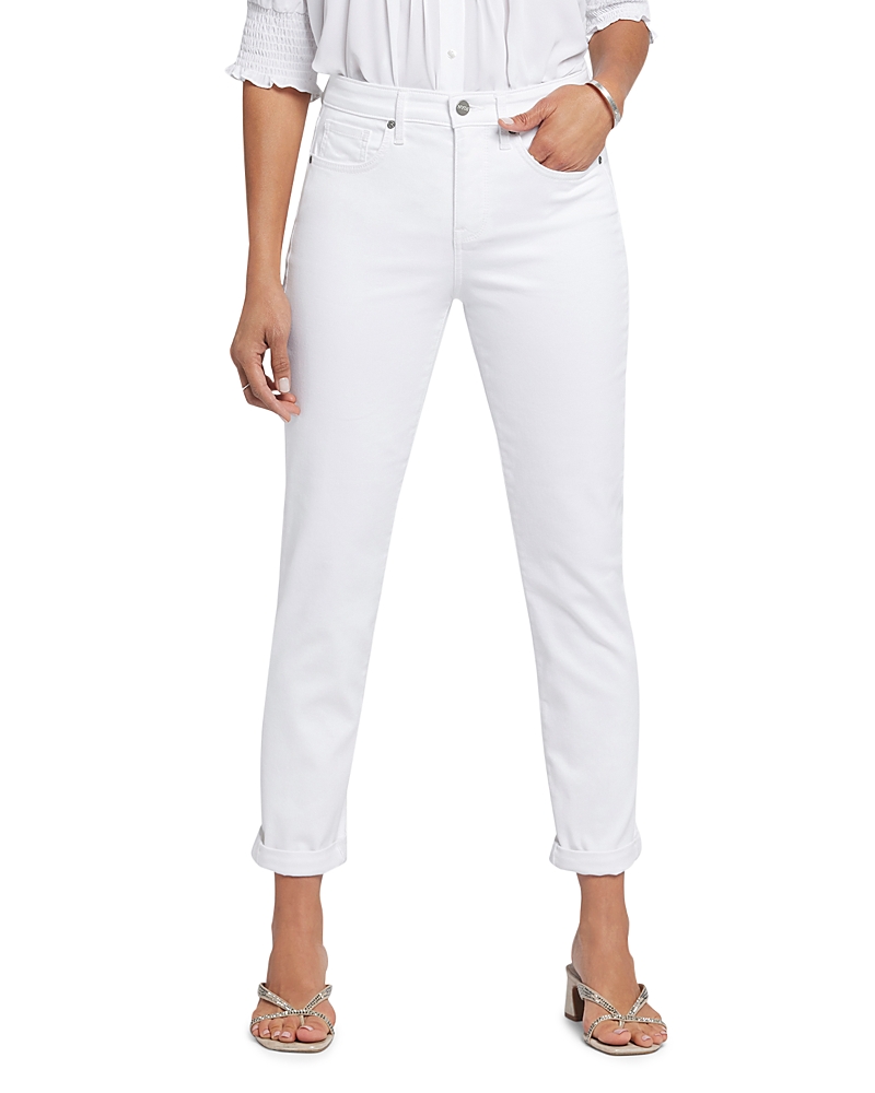 Nydj Petite Margot Girlfriend Jeans in Optic White