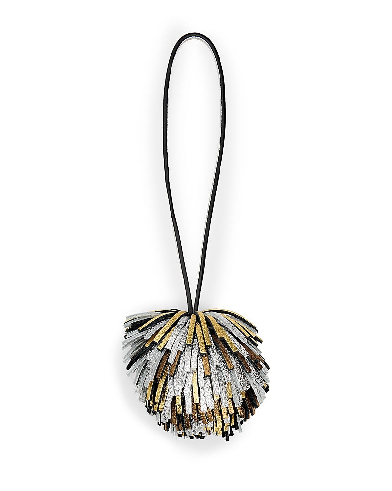 Rebecca Minkoff Pom Pom Bag Charm In Black