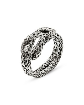  Sterling Silver Love Knot Weave Ring