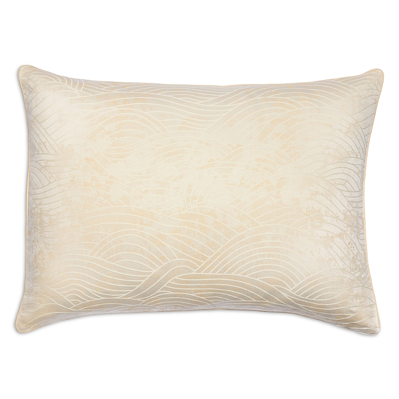 Dea Luxury Linens Dea Palm Beach Pelago Jacquard King Sham In White