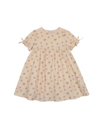 Girls' Rose Dot Short Sleeve Dress - Little Kid