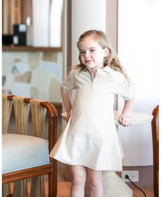 Girls' Seersucker Short Sleeve Dress - Little Kid
