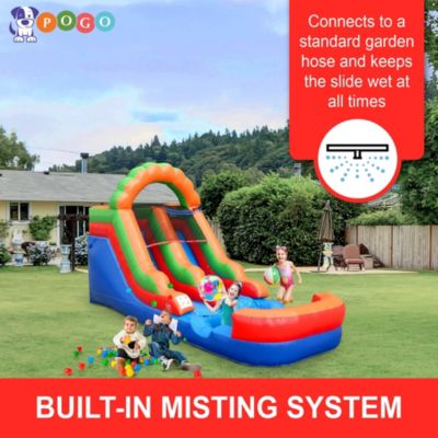 Inflatable Water Slide (Without Blower) - 21' x 9' x 12' Foot Backyard Inflatable Slide for Summer Fun - Slide with Water Pool for Kids