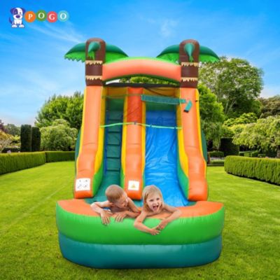  Inflatable Water Slide (Without Blower) - 21' x 9' x 12' Foot Backyard Inflatable Slide for Summer Fun - Slide with Water Pool for Kids