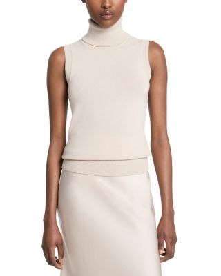 Michael Kors Collection - Cashmere Sleeveless Turtleneck Sweater