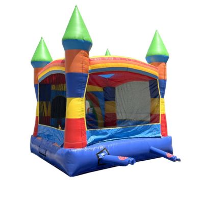  Premium Inflatable Without Blower Foot - Deluxe Castle Big Crossover Inflatable Bouncy House Jumper Unit for Kids