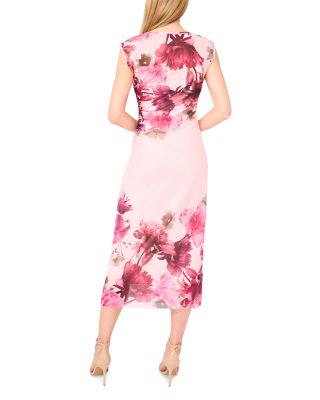 Sleeveless Mesh Column Dress