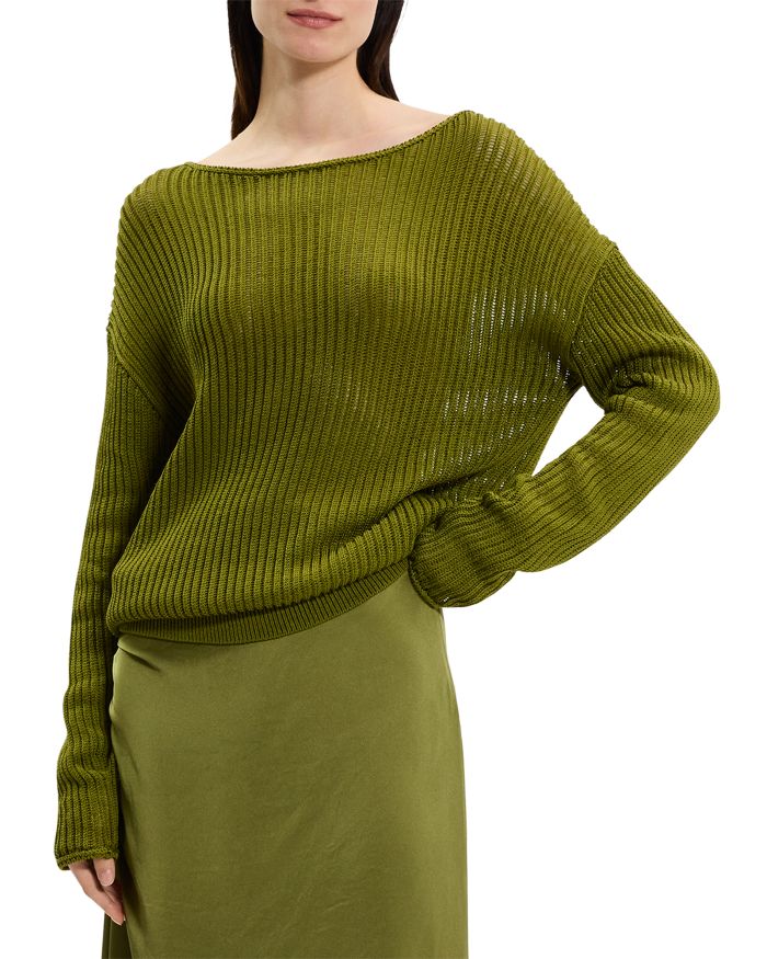 Easy Open Neck Pullover Sweater