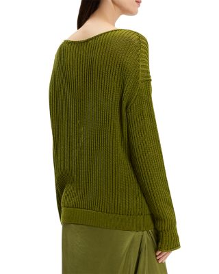 Easy Open Neck Pullover Sweater