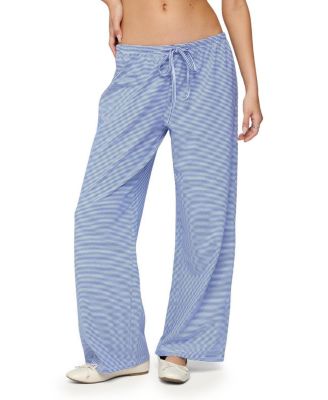 Petite Olivia Striped Loose Fit Pants