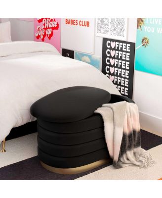 Lillian Velvet Storage Bench