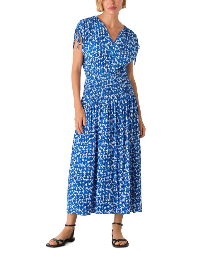 Sponge Print Midi Dress