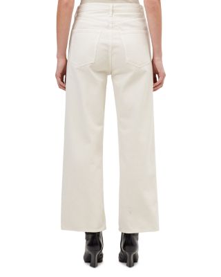 Ren High Rise Wide Leg Ankle Jeans in Brown Rice