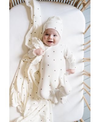  Unisex Cotton Ribbed Zipper Footie - Baby