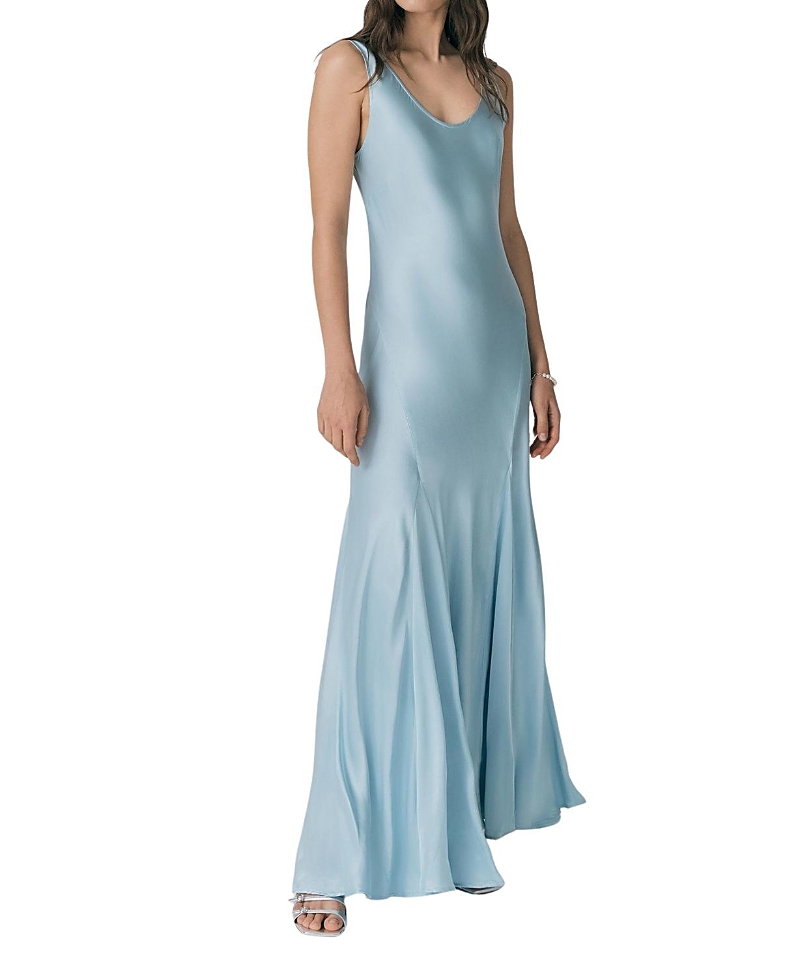 Ghost London Willow Satin Maxi Sip Dress
