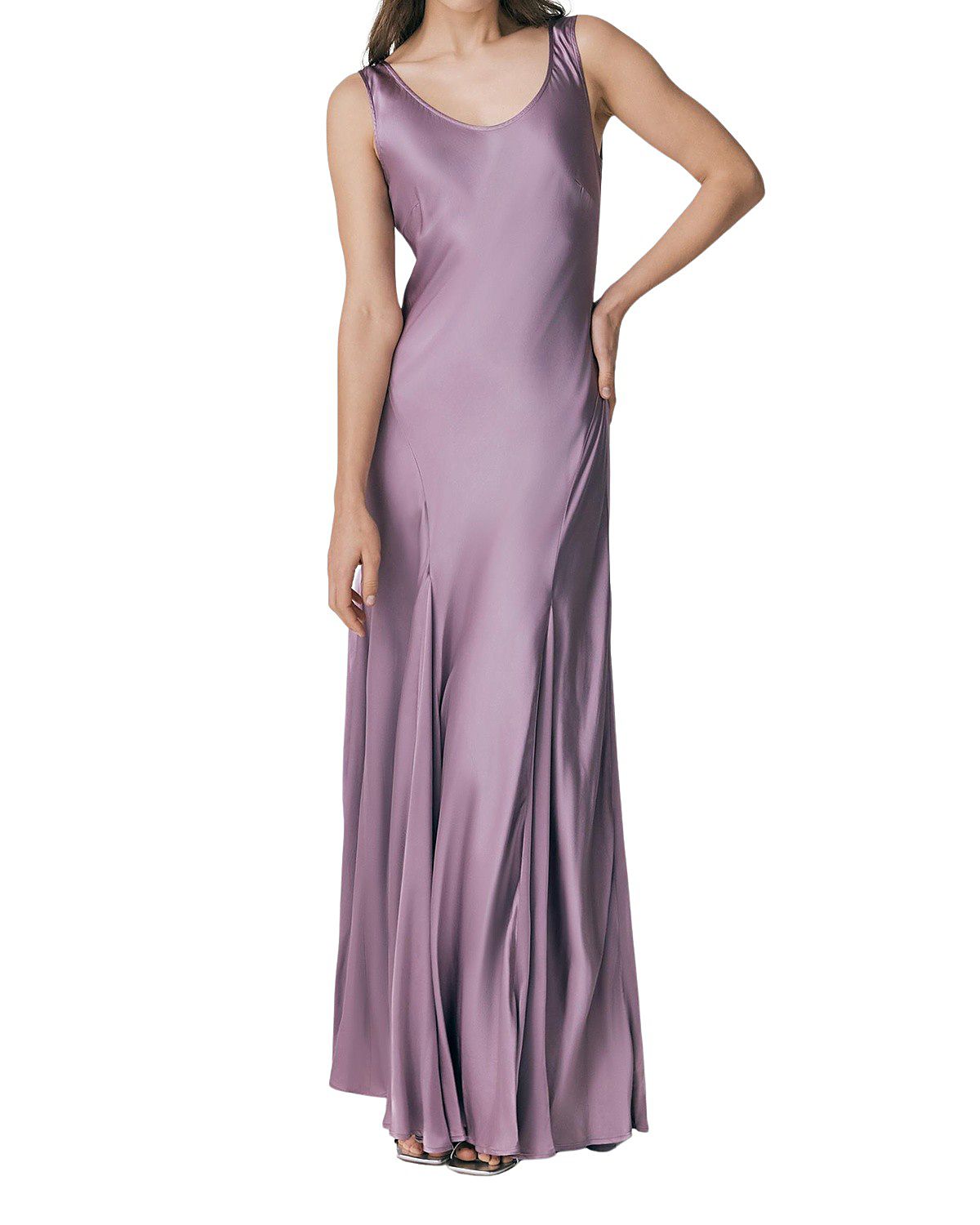 Ghost London Willow Satin Maxi Sip Dress