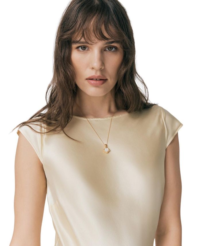 Averie Boat Neck Satin Maxi Dress