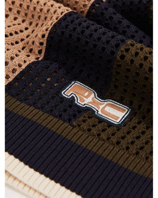 CHE REFRESH Crochet Color Block Shorts