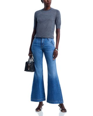 Rosalya High Rise Flare Jeans in Navy 1