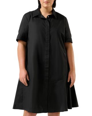 Estelle Plus - Obsidian Shirt Dress
