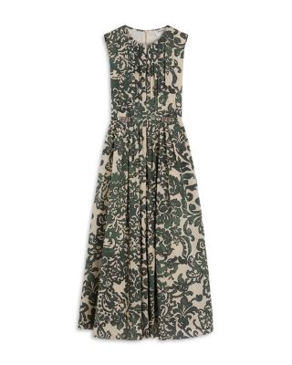 Venice Kaki Cotton Dress