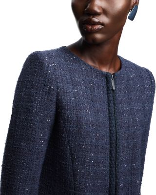 Sequin Tweed Jacket