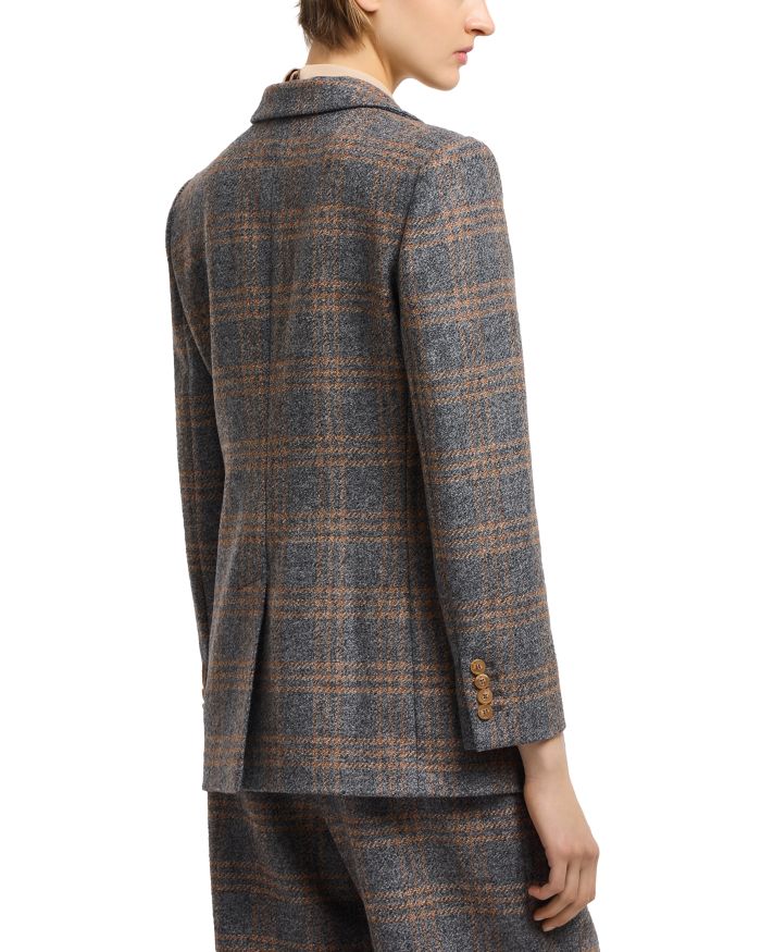 Icon Checkered Wool Blazer