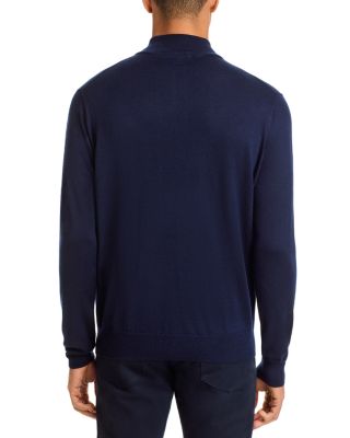 Autumn Crest Suede Trim Quarter Zip Sweater